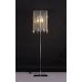 GDLMA Silver Crystal Raindrop Floor Lamp for Bedroom,Living Room,Girls Room or Wedding Gift