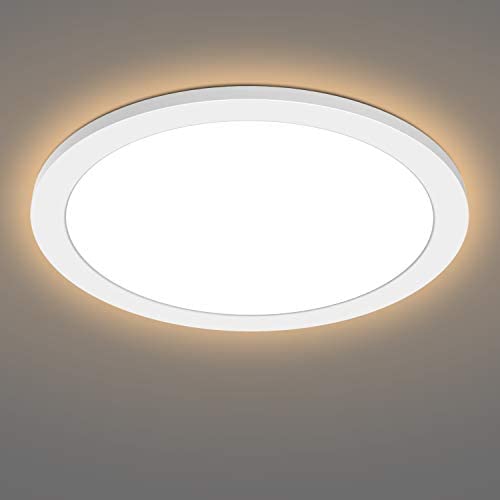 Arbrac Flush Mount Ceiling Light Fixture, 12 Inch LED 3000K Warm Lights bewamf Waterproof for Bathroom Porch,24W（Equivalent 150W） 2000LM Ceiling Lamp for Kitchen, Bedroom, Hallway，Living Room