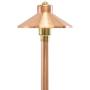 VOLT China Hat 12V Copper Path Light (7'' Shade, 25'' Tall)