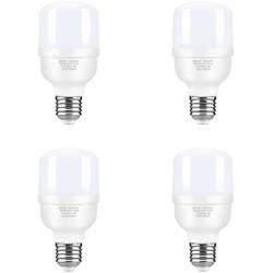 Hisoo 9W LED Full Spectrum Light Bulb Light Therapy Lamp Bulb High CRI Cool White Natural Sunlight Bulb Eye-Care Dimmable Light Lamp Happy Light for Study Office Bedroom Living Room (4pack)