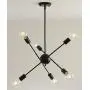 Modern Sputnik Chandelier Lighting Fixture 6 Lights Brushed Brass Chandeliers Mid Century Pendant Light Gold Ceiling Light Fixture for Hallway Bar Kitchen Dining Room (Black) Modern Sputnik Chandelier Lighting Fixture 6 Lights Brushed Brass Chandeliers Mid Century Pendant Light Gold Ceiling Light Fixture for Hallway Bar Kitchen Dining Room (Black)