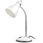 LEPOWER Metal Desk Lamp, Adjustable Goose Neck Table Lamp, Eye-Caring Study Desk Lamps for Bedroom, Study Room and Office (White)