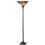 LB Lighting Tiffany Style Stained Glass 1-Light Floor Torchiere Standing Floor Lamp W14.1'' X H 69''