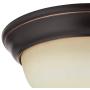 NOMA Classic Flush Mount Ceiling Light Fixture | Perfect for Entryway, Bedroom, Kitchen, Hallway or Dining Room | 13” W, Oil Rubbed Bronze