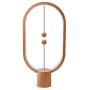 ALLOCACOC Heng Balance Lamp - Ellipse Magnetic Mid-air Switch USB Powered LED Lamp, Warm Eye-Care LED Lamp, Table Lamp, Decoration for Bedroom, Living Room, Dining Room and Office (Wood Color)