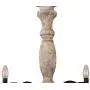 Febturniture French Country Wood Chandeliers,Distressed Wood 6 Candle Holder Lights Pendant Lighting Rustic Metal Hanging Ceiling Lamp for Living Room, Kitchen,Hallway,Bedroom …