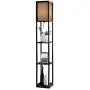 Magshion Floor Lamp with 3- Tier Shelves, Living Room Bedroom Lighting Corner Bookshelf Lamp for Home Decoration Convenience Stand and Display Shelf, Walnut Magshion Floor Lamp with 3- Tier Shelves, Living Room Bedroom Lighting Corner Bookshelf Lamp for Home Decoration Convenience Stand and Display Shelf, Walnut