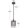 VINLUZ One Light Indoor Mini Pendant Lighting Oil Rubbed Bronze Chandeliers Industrial Farmhouse Ceiling Light Fixtures Hanging for Kitchen Dining Room