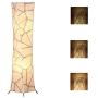 Floor Lamp, CHIPHY Dimmable Standing Lamp, 3 Levels Adjustable Brightness 12W/2 LED Bulbs(2400 Lumens, 100 Watt Equivalent) and Marble Fabric Shade, Modern for Bedroom and Kids Room