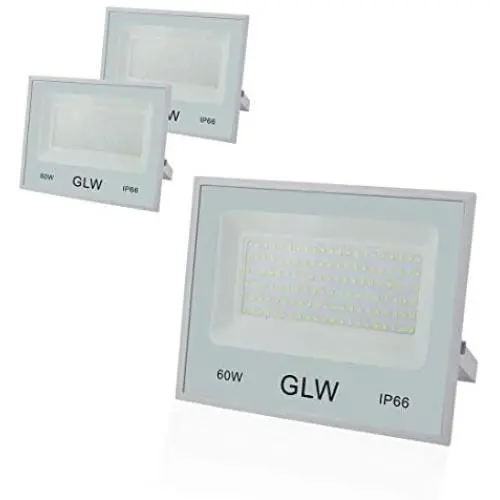 GLW LED Flood Lights 60W 3 Pack, 6000lm Super Bright Floodlight, IP66 Waterproof Work Light with Plug, 6000K White Light for Garden, Backyard, Security Lights Outdoor Spotlight GLW LED Flood Lights 60W 3 Pack, 6000lm Super Bright Floodlight, IP66 Waterproof Work Light with Plug, 6000K White Light for Garden, Backyard, Security Lights Outdoor Spotlight