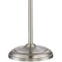 Ellery Modern Torchiere Floor Lamp 3-Light Brushed Steel Frosted White Glass Shades for Living Room Reading Bedroom Office - 360 Lighting