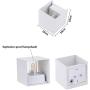 OOWOLF Sconce Set of 2 LED Wall Lamp, 3000K Warm White Up and Down Outdoor Indoor, Waterproof IP65 Aluminum LED Wall Lighting, Replaceable G9 LED Bulb, 100V-240V for Bathroom, Hallway, Patio White