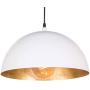 Regina Andrew Sigmund Pendant Small (White and Gold) | Ceiling Light Fixture with Single Socket 60 Watts Max E26 Keyless Base for Entries and Hallways to Kitchens and Dining Rooms