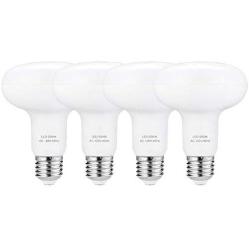 LED BR30 Dimmable E26 Light Bulbs, 12W = 100 Watt Incandescent Bulbs, Daylight LED Light Bulb 5000K, 1200 Lumens, Indoor LED Flood Lights, Pack of 4 LED BR30 Dimmable E26 Light Bulbs, 12W = 100 Watt Incandescent Bulbs, Daylight LED Light Bulb 5000K, 1200 Lumens, Indoor LED Flood Lights, Pack of 4