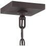 James Bronze Foyer Pendant Chandelier 15 3/4'' Wide Farmhouse Rustic Lantern Clear Glass 4-Light Fixture for Dining Room House Kitchen Island Entryway Bedroom - Franklin Iron Works