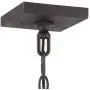 James Bronze Foyer Pendant Chandelier 15 3/4'' Wide Farmhouse Rustic Lantern Clear Glass 4-Light Fixture for Dining Room House Kitchen Island Entryway Bedroom - Franklin Iron Works