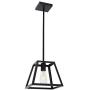 ELUZE One Light Vintage Farmhouse Pendant Lighting Metal Matte Black Finish Adjustable Hanging Height for Dining Room Kitchen Lighting Hallway Chandelier