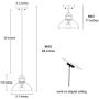 LOG BARN Pendant Lighting with Cutouts on Top, Industrial Silver Brushed Pendant Light for Kitchen Island, Dining Room and Bedroom