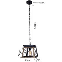 Ncmoyin Rustic Farmhouse Chandeliers,Pendant Light for Dining Room Hanging Ceiling Light Fixture,Black with Gold