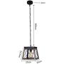 Ncmoyin Rustic Farmhouse Chandeliers,Pendant Light for Dining Room Hanging Ceiling Light Fixture,Black with Gold Ncmoyin Rustic Farmhouse Chandeliers,Pendant Light for Dining Room Hanging Ceiling Light Fixture,Black with Gold