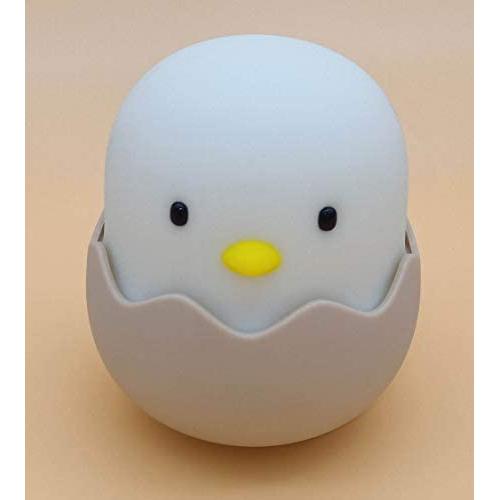 (2020 Christmas Gifts) Animal Shape LED Night Light, Girl and Boy Room Lights, Soft Silicone Animal Lights, Bedroom Color Changing Table Lamps, Baby Toys Cool Night Lights (Chick)