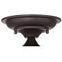 Schoolhouse Floating Modern Ceiling Light Semi Flush Mount Fixture Oil Rubbed Bronze 12'' Wide Clear Glass for Bedroom Kitchen Living Room Hallway Bathroom - Regency Hill
