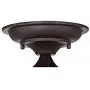 Schoolhouse Floating Modern Ceiling Light Semi Flush Mount Fixture Oil Rubbed Bronze 12'' Wide Clear Glass for Bedroom Kitchen Living Room Hallway Bathroom - Regency Hill