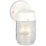 Design House 500181 Jelly Jar 1 Light Indoor/Outdoor Wall Light, White