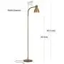 Brightech Avery - Dimmable Task & Reading LED Floor Lamp - Bright Modern Contemporary Standing Light - for Office, Bedroom, & Living Room - Sturdy and Lightweight - Brass