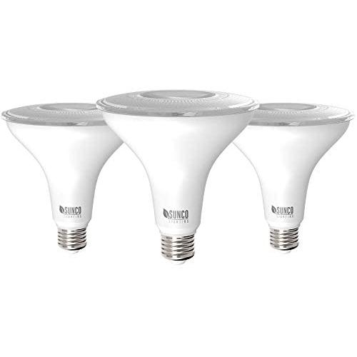 Sunco Lighting 3 Pack PAR38 LED Bulb 13W=100W, 3000K Warm White, 1050 LM, Dimmable, Indoor/Outdoor Spotlight, Waterproof - UL & Energy Star Listed