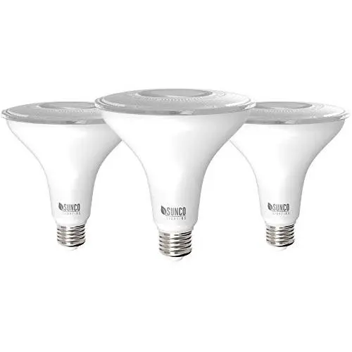 Sunco Lighting 3 Pack PAR38 LED Bulb 13W=100W, 2700K Soft White, 1050 LM, Dimmable, Indoor/Outdoor Spotlight, Waterproof - UL & Energy Star Listed