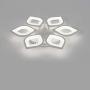 Modern Ceiling Light Acrylic Chandelier LED Ceiling Lamp Flower Shape for Living Room Dining Room Bedroom 85-265V (72W - White)