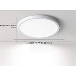 LED Ceiling Light TanKing Flush Mount 9.05 Inches 6500K 24W Disc Light, 2160LM Round Panel Light for Living Room, Kitchen, Bedroom, Hallway, Hotels and Offices (Daylight White)