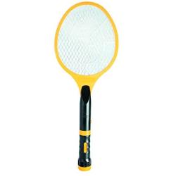 Beastron Bug Zapper Electric Fly 3000V USB Rechargeable, Mosquito Racquet Killer Racket with LED Light & 2 Layer Mesh (Large Size), yellow