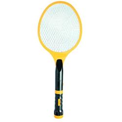 Beastron Bug Zapper Electric Fly 3000V USB Rechargeable, Mosquito Racquet Killer Racket with LED Light & 2 Layer Mesh (Large Size), yellow