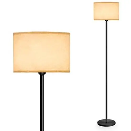 Lifeholder Floor Lamp, Mid Century Standing Lamp Include A Warm White Edison Bulb, 3 Way Dimmable Floor Lamp with Line Fabric Shade, Touch Floor Lamps Idea for Bedroom, Living Room or Office Lifeholder Floor Lamp, Mid Century Standing Lamp Include A Warm White Edison Bulb, 3 Way Dimmable Floor Lamp with Line Fabric Shade, Touch Floor Lamps Idea for Bedroom, Living Room or Office
