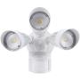 LEONLITE 30W 3-Head Motion Activated LED Outdoor Security Light, Photo Sensor, 3 Modes, 250W Halogen Equivalent, 5000K Daylight, 2700lm Floodlight for Entryways, Patios, Decks, Stairs, White