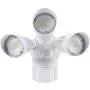 LEONLITE 30W 3-Head Motion Activated LED Outdoor Security Light, Photo Sensor, 3 Modes, 250W Halogen Equivalent, 5000K Daylight, 2700lm Floodlight for Entryways, Patios, Decks, Stairs, White