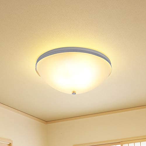 COTULIN Modern 2-Light Chrome Hallway Bathroom Kitchen Flush Mount Ceiling Light,Ceiling Light Fixture for Dining Room Bedroom Living Room,Ceiling Lights with Round Dome White Glass Shade,11.8 inch