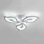 LAKIQ Modern LED Ceiling Light Flush Mount Multi Lights Acrylic Close to Ceiling Chandelier Lighting Fixture Flower Shade for Living Room Bedroom Dining Room (3 Lights, Warm Light)