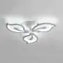 LAKIQ Modern LED Ceiling Light Flush Mount Multi Lights Acrylic Close to Ceiling Chandelier Lighting Fixture Flower Shade for Living Room Bedroom Dining Room (3 Lights, Neutral Light)