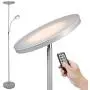 Led Floor Lamp - Soarz Torchiere Floor Lamp with Adjustable Reading Lamp,2000lumens Main Light and 400lumens Side Reading Light for Living Room, Bedroom, Office, Work with Remote Control ,Silvery grey Led Floor Lamp - Soarz Torchiere Floor Lamp with Adjustable Reading Lamp,2000lumens Main Light and 400lumens Side Reading Light for Living Room, Bedroom, Office, Work with Remote Control ,Silvery grey