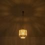 YLONG-ZS Hanging Lamps Crystal White Swag Lamp Rustic Pendant Light Plug in 16.4 FT Cord Hanging Pendant Light Cage in-Line On/Off Dimmer Switch for Kitchen Island, Dining Room, Living Room,Corner