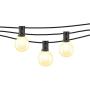 Mr Beams 1W G40 Globe Bulb LED Weatherproof Indoor/Outdoor String Lights, 25 feet, Black