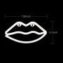 Lip Shaped LED Signs Neon Lights for Wall Decor,USB or Battery Operated Neon Light Sign, Led Signs for Bedroom, Decorative Light Up Sign for Christmas,Home Party, Kids,Girls Living Room (Gules/Red)