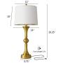Oneach Table Lamps Set of 2 with USB Charging Port for Living Room 29.25“ Modern Nightstand Lamp for Bedroom Bedside Table Lamp with Neutral Drum Shade Gold Oneach Table Lamps Set of 2 with USB Charging Port for Living Room 29.25“ Modern Nightstand Lamp for Bedroom Bedside Table Lamp with Neutral Drum Shade Gold