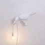 Black & White Lux Raven Light Crow Table Lamp Nordic Table Lamp Wall Lamp,Resin Crow Bird LED Lamp Modern Art Deco Bedside Light Wall Sconce Light Decor for Bedroom Living Room Home Office Lamp