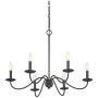 L.T LIGHTS Traditional Classic Chandelier Lighting Metal Pendant Light Fixture Hanging Lamp Country Style 6 Lights 76 cm for Kitchen Dining Room Living Room Restaurant Coffe