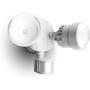 LUTEC P6221W-PIR24 1130 Lumen 15 Watt 26 LED Motion Activated Integrated Dual-Head Floodlight Outdoor, IP54 Waterproof Exterior Security Wall Light for Patio, Garden, Yard-White