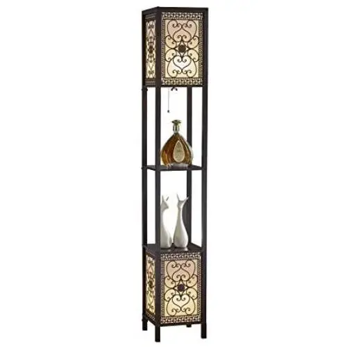Artiva USA A808102DEX Infinity Heart Shelf Floor Lamp, 64'', Expresso Artiva USA A808102DEX Infinity Heart Shelf Floor Lamp, 64'', Expresso
